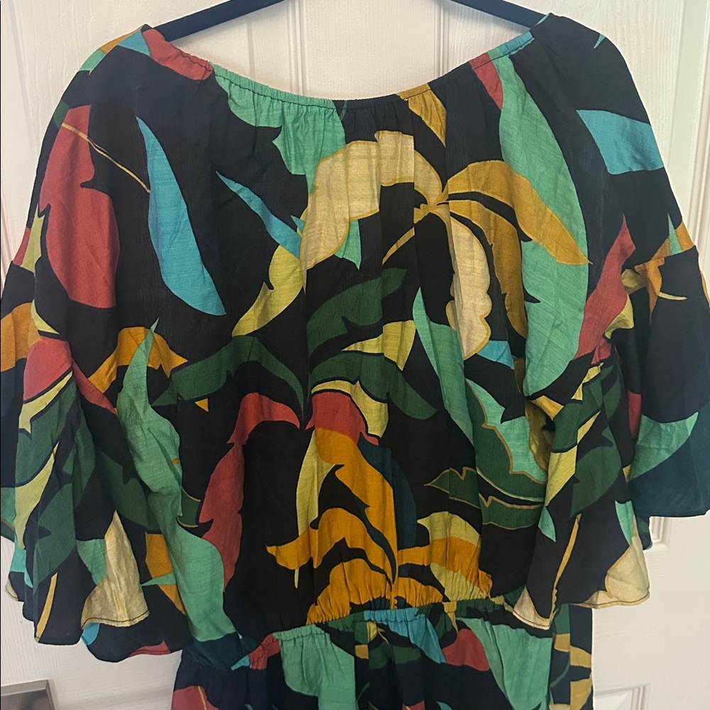 City Chic Multicolor Off-Shoulder Romper - Picture 9 of 10